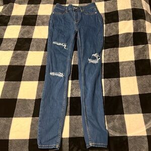 Free People Distressed Skinny Jeans size 26 R